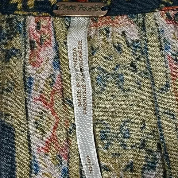 Free People Women's Magic Mystery Tunic Top Bell Sleeve Blouse Petite Small - Picture 6 of 8